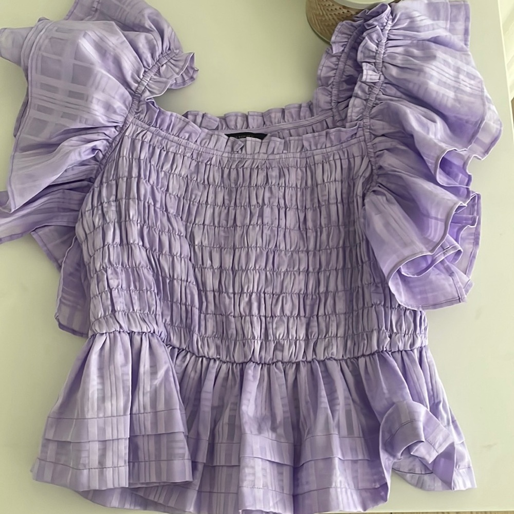 Banana republic NWT purple top